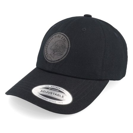 Iconic - Bombastic Side Eye Dog Black Dad Cap Unconstructed Black Cap - @ Hatstore