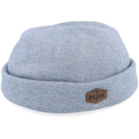 MJM Hats - Blå docker Beanie - Aron 41 Linen/Cotton Blue Docker @ Hatstore