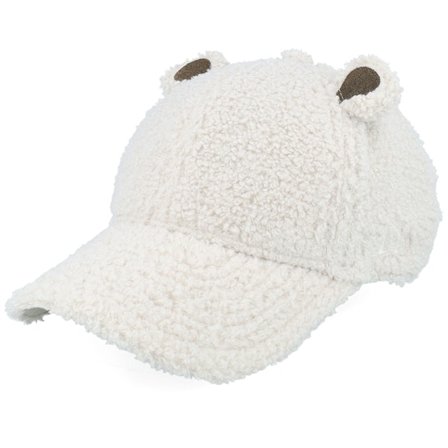 New Era - White adjustable Caps - Kids Winter Borg 9FORTY Stone Adjustable @ Hatstore