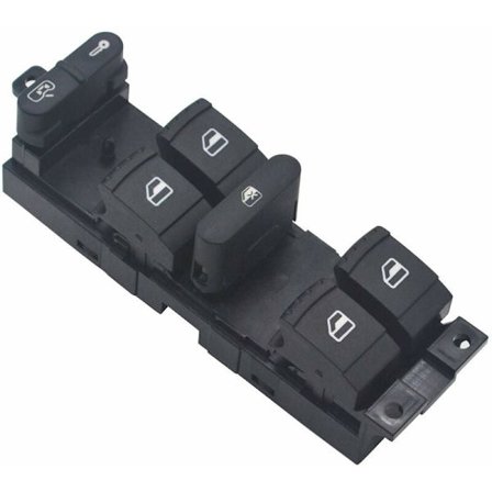 Vindusheis Kontrollbryter Elektrisk Vindusknapp 1J4 959 857 D for Golf Jetta Bora Passat B5 Seat Leon Toledo 1J4959857D KLB