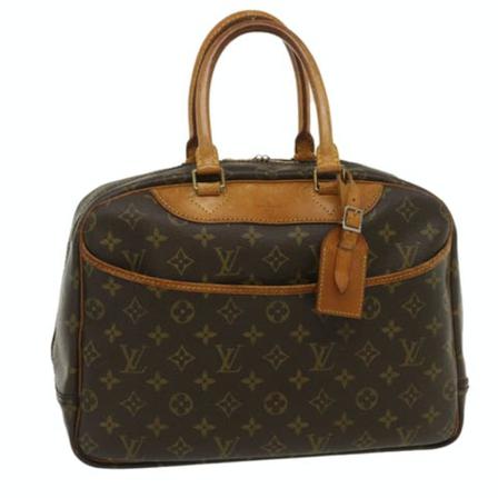 Louis Vuitton Vintage Pre-owned Canvas Deauville Brun, Dame Vintage Tasker, Størrelse: ONE Size