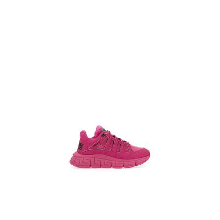 Versace, Trigrecan Sneakers Roze, Dames, Maat:38 1/2 EU