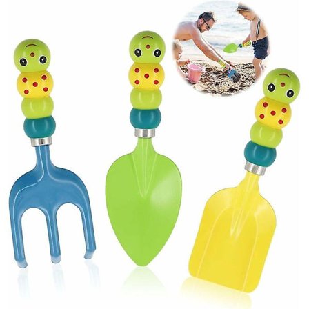 Trädgårdsredskap, Barn Trädgårdsarbete, Utomhus Trädgårdsredskap Set, Barn Trädgårdsarbete Set, Trädgårdsredskap Set med Väska, 3 Delar Barn 