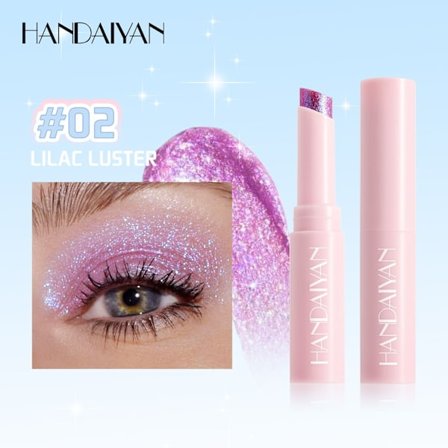 Jelly øjenskygge stick tynd tube 6 farver fin flash HANDAIYAN delikat perlemors jelly highlight øjenskygge stick