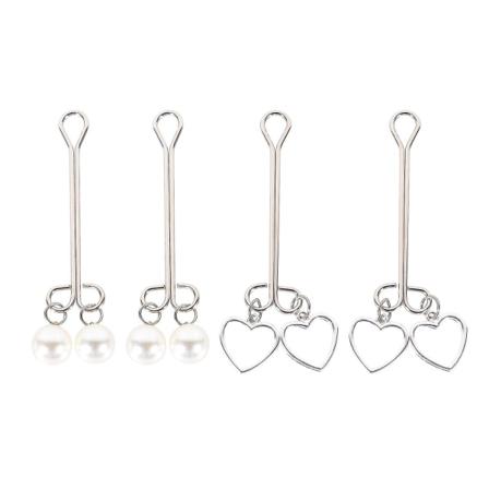 2 Par Eleganta Släta Bröstvårtor Flirtleksaker Sm Bröstvårtor Clips