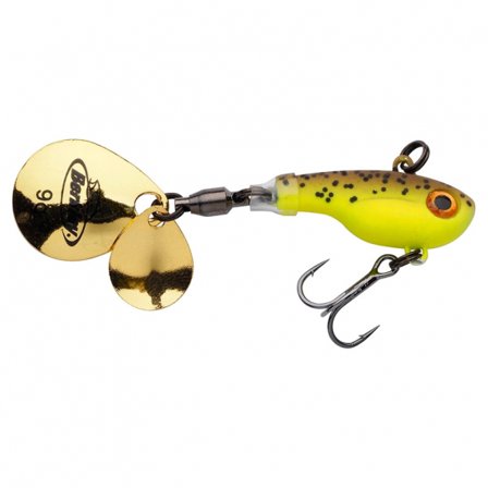 Berkley Pulse Spintail 28g - Brown Chartreuse