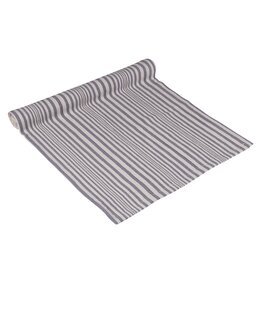 Bordslöpare Karin med vävd julrand Blå - Fondaco