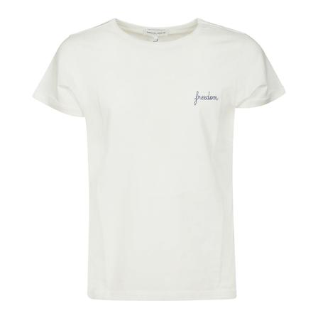 Maison Labiche, T-Shirt Poitou Freedom/Gots Biały, Mężczyzna, Rozmiar: XS
