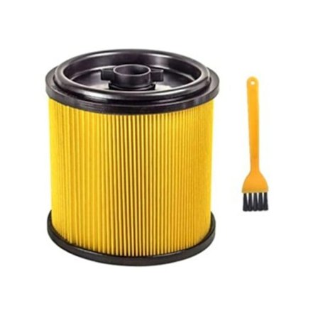 Ersättningsfilter för Vacmaster Standard Cartidge Filter & Retainer, passar 5 till 16 gallon våt och torr dammsugare