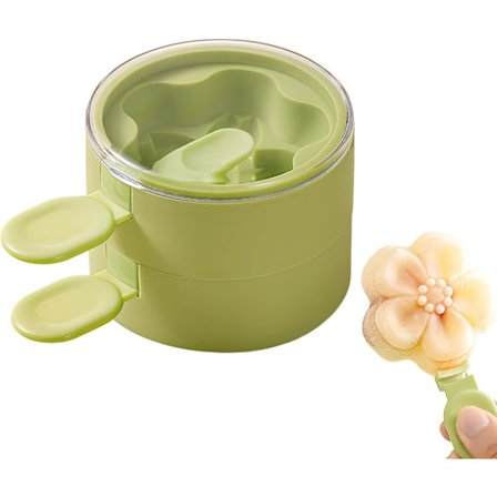 Flerlags (Grøn, Dobbeltdækker) Isform Blomst Form Silikone Hjemmelavede Isforme Genanvendelige DIY-forme Is