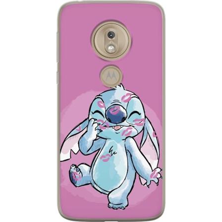 Motorola Moto G7 Play Genomskinligt Skal Stitch Puss