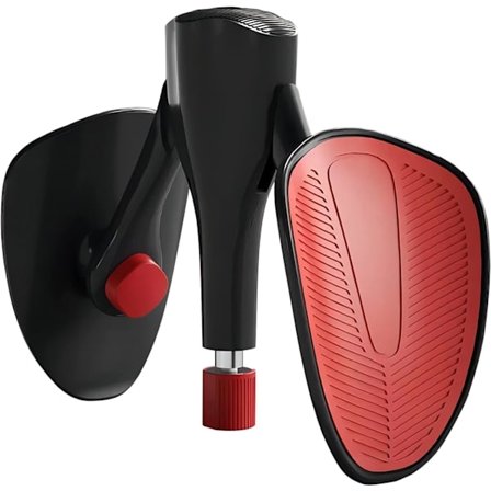 Bækkenbundstræner til kvinder og mænd, justerbar lårbens træner til inderside lår hofte arm ben ryg træning (sort)