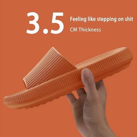 Cloud Tøfler Til Mænd Sko Platform Sandaler Udendørs Sko Mænd Flip Flops Strand Sandaler Kvinder Tøfler Indendørs Flat Slider C 3.5CM-Orange 42-43(