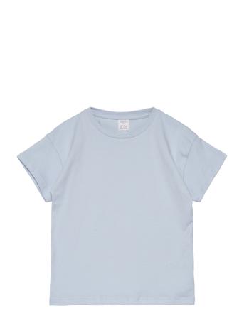 Top Ss Over D Solid Tops T-Kortærmet Skjorte Blue Lindex