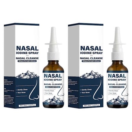 Naturlig mineral nässpray, näsrengöringsspray för rengöring och uppfräschning av näsgångarna