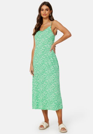 Pieces Nya Slip Ankle Dress Irish Green AOP:Flow Klær