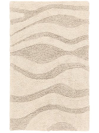 Breeze Alfombrilla De Baño 50X80 Beige Crema Algodón Lavable