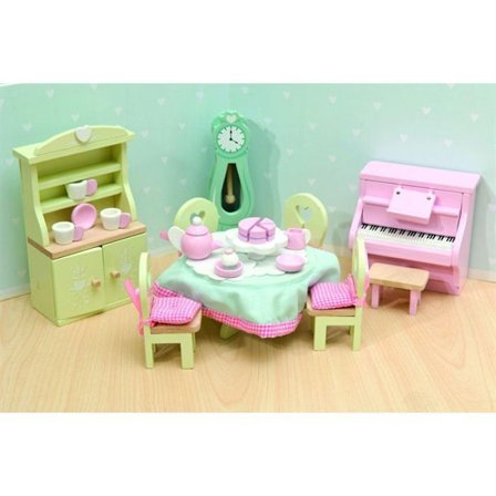 Ruusun ruokasali - Le Toy Van - 15056 - 3-vuotiaille ja sitä vanhemmille lapsille - Vaaleanpunainen sisustus