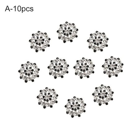10 st/ set metall strass knappar skjorta knappar 10 st-A 10 st-A
