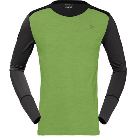Norrøna Men's Wool Round Neck Men base layer tops Green XL