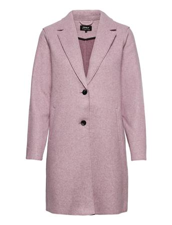 Onlcarrie Bonded Coat Otw Outerwear Coats Winter Coats Lilla ONLY*Betinget Tilbud