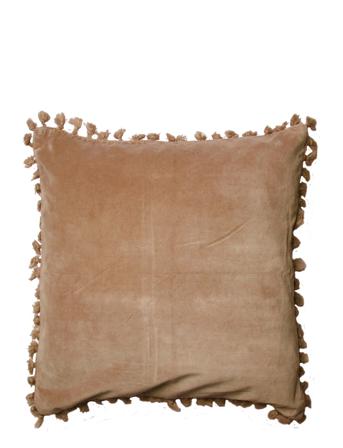 Cushion Cover Velvet Cotton W Fringe Home Textiles Cushions & Blankets Cushion Covers Grön C'est Bon