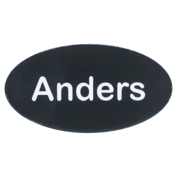 Navneskilt nål - eget navn