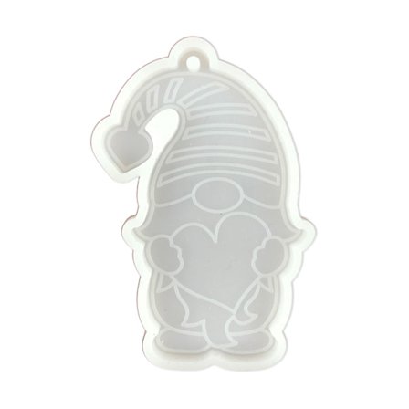 Silikoneform til støbning af resin, julemand, nøglering, vedhæng, smykkeform, gør-det-selv