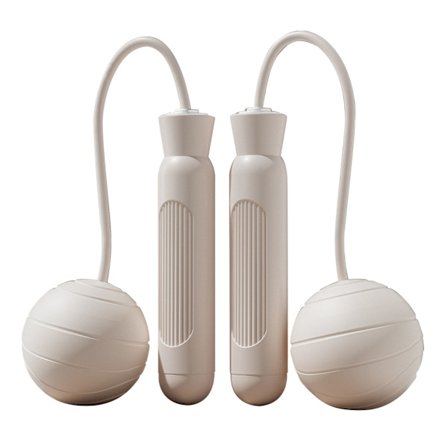 Hoppetov Silent Operation Vægtdesign Bærbar Ropeless Springtov til Voksne Studerende til Fitness Hvid