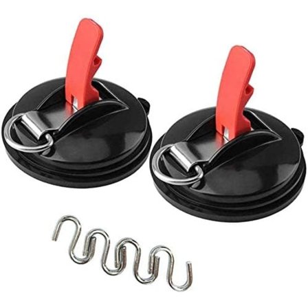 Bil sugekoppfeste, Sterk sugekoppfeste med S-kroker for bilfesting, bagasjeromsdeksel, bilstrammer
