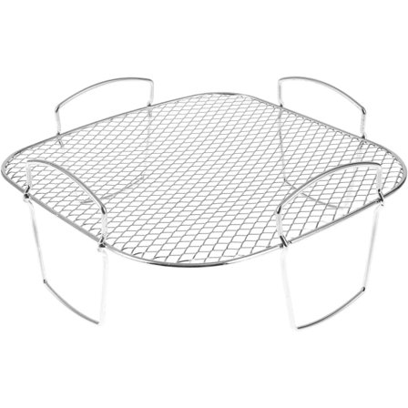 Airfryer-teline Grilliritilä Ruostumattomasta teräksestä valmistettu kuivuriteline Monitoiminen keittoteline Leivänpaahdinteline