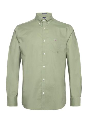 Reg Broadcloth Bd Skjorte Uformell Grønn GANT*Betinget Tilbud