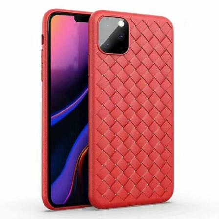 Flätmönster I Mjukt-tpu Skal Till Iphone 11 Röd