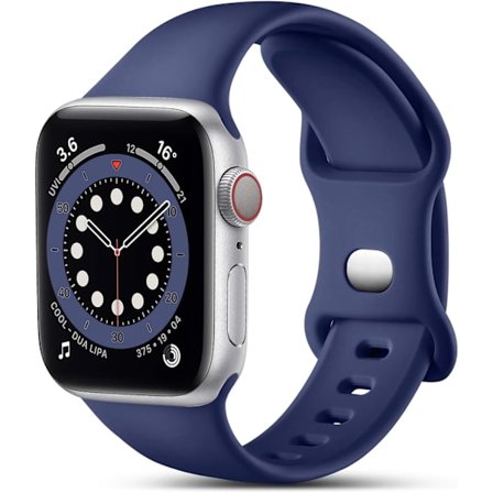 Kompatibel med Apple Watch Armband 38mm 40mm 41mm, Silikon Sportband Ersättningsarmband Kompatibelt med Apple Watch Serie 10-1 SE/iwatch