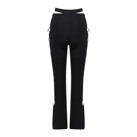 Andrea Adamo, Slim-fit Trousers Zwart, Dames, Maat:M