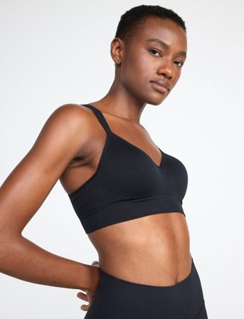 Lindex Sports Bra Sofie Seamless - Black - C x 80