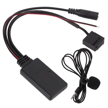 6000CD Bluetooth Aux Adapter Kabel Håndfri Mikrofon til Ford Focus Mondeo Fiesta Fusion Transit