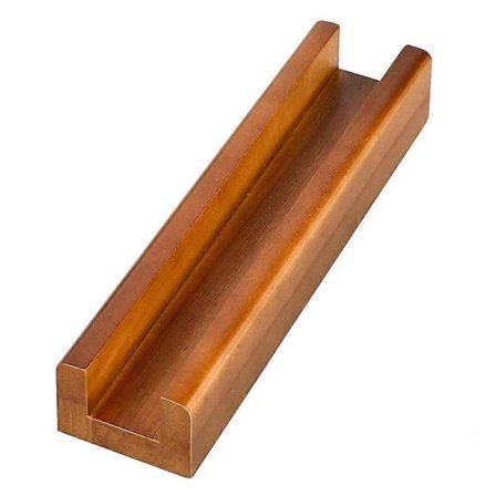 Trægulv Spejl Stand Anti-Slip Base til Spejle i Fuld Længde 24,9 x 5,8 x 3,8 cm Stabil Støtteholder