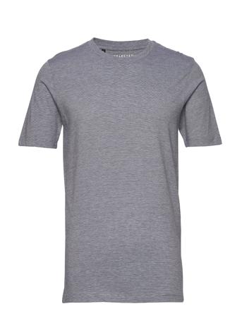 Slhtheperfect Mel Ss O-Neck Tee B T-shirts Short-sleeved Sininen Selected Homme