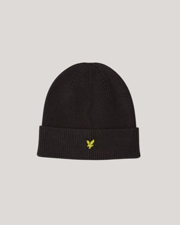 Lyle & Scott Beanie Svart Hatter Gutt - Kids Brand Store
