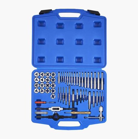 Biltema - Gjengeverktøy og skrueutdragersett tommer 56 deler