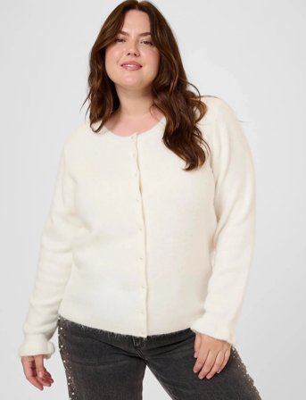 Kaffe Curve Kccirsten Cardigan - Cream - L