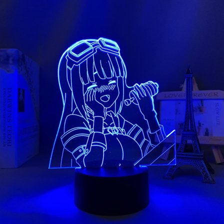 Akryl 3D Lampe Anime Bofuri til Soveværelse Dekorativ Natlampe Fødselsdagsgave Værelse Bordlampe Manga Led Natlys Bofuri