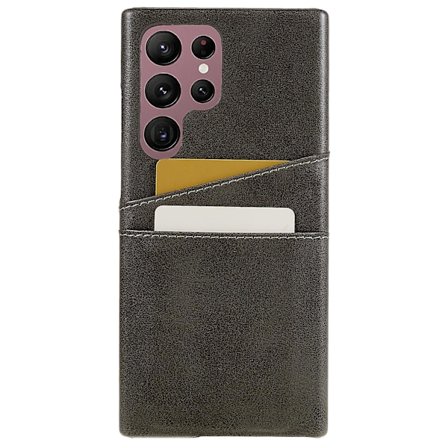 Samsung Galaxy S24 Ultra fodral 2 kortplatser PU+PC telefonfodral