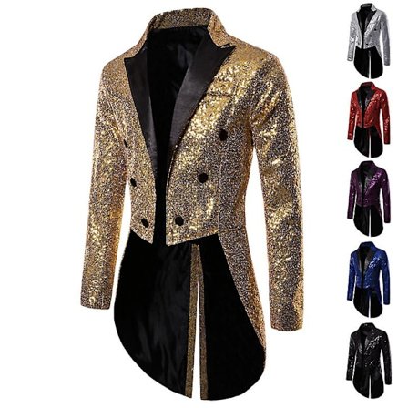 Herre skinnende pailletter glitter pyntet blazer jakke herre natklub prom suit blazer kostume homme sanger scene tøj smoking ny sølv Sølv