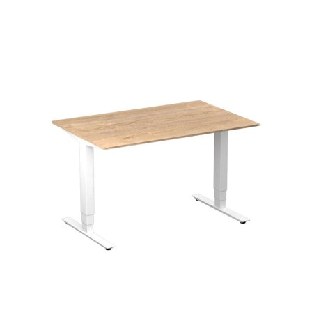 DENORD DESIGN Bord höj/sänk Pro 1200x800 ek/vit - Lyreco - Kontorsmöbler och inredning - Bord och hurtsar - Skrivbord - Höj/sänkbar