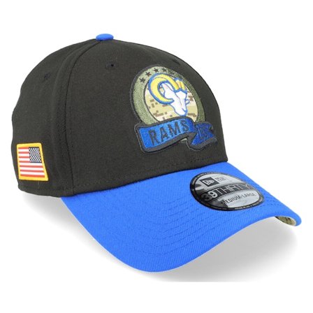 New Era - NFL Schwarz Flexfit Cap - Los Angeles Rams M 39THIRTY NFL Salute To Service 22 Black/Royal Flexfit @ Hatstore