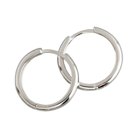 Doro Sølv Hoop Øredobber for Kvinner, Glansfulle Øredobber Hoop Øredobber, Egnet for Å Sove Med Uten Å Ta Av Sterling Sølv Hoop Øredobber