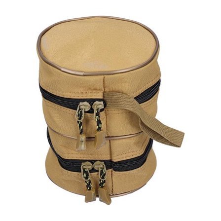 Rund fiskespoler opbevaringspose dobbelt lag fiskegrej taske beskyttende etui pose