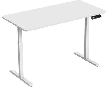 Andersson DPF-M2000 Motorized Frame White + Andersson Desktop White 120cm - Höj- och sänkbar elektrisk ram + 120 cm skrivbordsskiva